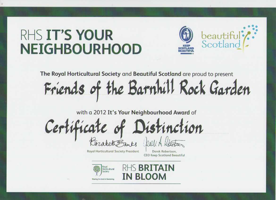 It's Your Neighbourhood distinction 2012